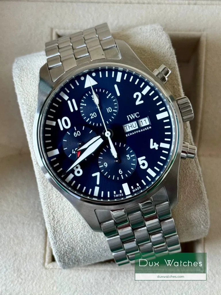 IWC pilot’s watch chrono ref IW377717 DR01810